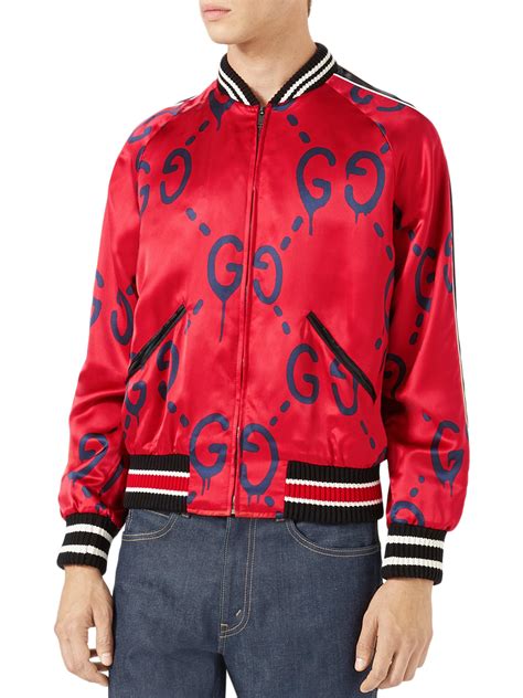 gucci ghost bomber red|2017 Gucci Ghost Bomber Jacket w/ Tags .